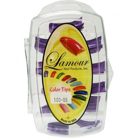 Lamour Marble Tips Purple 100-88