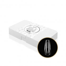 Apres Gel-X&trade; French Manicure Tips Natural Coffin Med 11099