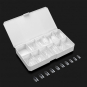 Apres Gel-X&trade; French Manicure Tips Natural Coffin Med 11099