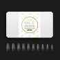 Apres Gel-X&trade; French Manicure Tips Sculpted Coffin Long 11112