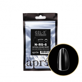 Apres Gel-X Tips Natural Round Short 50PK NRS6/97411