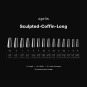 Apres Gel-X Soft Gel Tips Sculpted Coffin Long 280Pcs