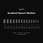 Apres Gel-X Soft Gel Tips Sculpted Square Medium 280Pcs41203