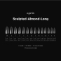 Apres Gel-X Tips Sculpted Almond Long 600Pcs 40089