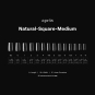 Apres Gel-X Individual Tips Natural Square Medium NSM4.5
