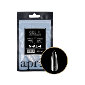 Apres Gel-X Soft Gel Tips Natural Almond Long Refill N-AL-4
