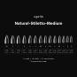 Apres Gel-X Soft Gel Tips Natural Stiletto Medium 280Pcs