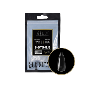 Apres Gel-X Tips Sculpted Stiletto Short Refill Bag SSTS5.5