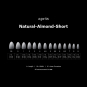 Apres Ombre Gel-X Tips Natural Almond Short Refill Bag NAS6
