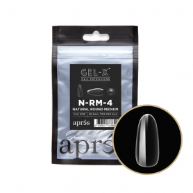 Apres Gel-X Tips Natural Round Medium 50PK NRM4/37769