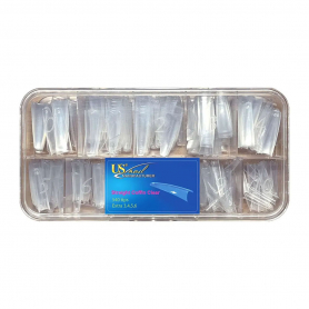 USN Straight Coffin Clear Size 0-10 In Box  540 Tips 00407