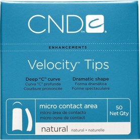 CND Velocity Tips Natural 50 pk Size 9 16959