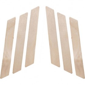 Silkline Large Wood Applicators W/Slanted Tip 100pk SSWA08NC