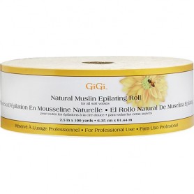 Gigi Natural Muslin Epilating Roll 2.5" x 100 yards #0645