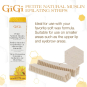 Gigi Petite Natural Muslin Strips .75"x4.5" 100 Strips #0625