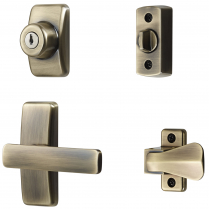 AJ Lever Latch Set With Keyed Deadbolt