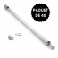 Barre de s&eacute;curit&eacute; pour porte patio avec serrure anti-relevage, ensemble pour contracteurs, blanc (40 unit&eacute;s)
