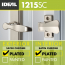 ML Lever Set with Keyed Deadbolt (2 Posts, Satin Chrome)