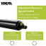Bundle Light Storm Door Closer with Wind Chain, Black