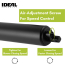 Kit ferme-porte robuste pour contre-porte avec ensemble de poign&eacute;e &agrave; tirage VP, noir mat