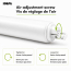 Kit ferme-porte lourd pour contre-porte avec poign&eacute;e &agrave; tirer DX, blanc