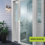 Kit de ferme-porte Heavy Storm avec poign&eacute;e &agrave; levier GL, blanc