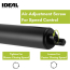Kit Ferme-porte pour contre-porte lourde avec loquet &agrave; bouton poussoir Classic, noir