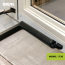 Kit Ferme-porte pour contre-porte lourde avec loquet &agrave; bouton poussoir Classic, noir