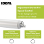 Bundle Heavy Storm Door Closer with Classic Push Button Storm Door Handle, White