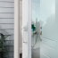 Bundle Heavy Storm Door Closer with Classic Push Button Storm Door Handle, White