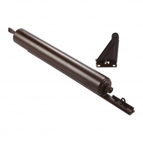 Ferme-porte lourd pour contre-porte avec barre de torsion, brun
