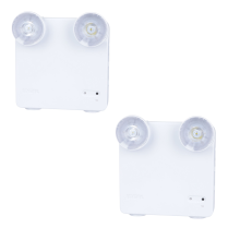 Lumi&egrave;re d'urgence &agrave; DEL rechargeable aliment&eacute;e par batterie (paquet de 2)