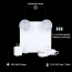 Lumi&egrave;re d'urgence &agrave; DEL rechargeable aliment&eacute;e par batterie (paquet de 2)