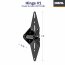 Discontinued: Garage Door Hinge No.1, Black (2-Pack)