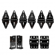 Discontinu&eacute; : Kit de remplacement de quincaillerie pour porte de garage, noir (2 de chaque)