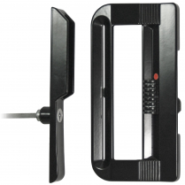 Ensemble de poign&eacute;e de porte patio avec verrouillage &agrave; cl&eacute;, noir