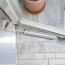 Ferme-porte de s&eacute;curit&eacute; avec barre de torsion et cha&icirc;ne, argent