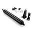 Kit Ferme-porte standard pour porte temp&ecirc;te avec VP poign&eacute;e &agrave; bouton-poussoir , noir