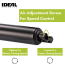 Kit Ferme-porte standard pour porte temp&ecirc;te avec VP poign&eacute;e &agrave; bouton-poussoir , noir