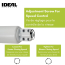 Standard Door Closer with Touch-N-Hold, White