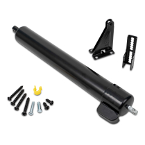 Heavy Door Closer With Touch-N-Hold, Black