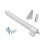 Bundle Heavy Storm Door Closer with Touch-N-Hold with GL Lever Handle Set, White