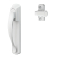 Kit standard de ferme-porte anti-temp&ecirc;te avec poign&eacute;e DX, blanc