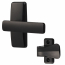 Discontinued: AJ Modern Lever Set For Storm Doors, Black