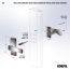 Discontinued: AJ Modern Lever Set For Storm Doors, Black