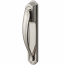 Ensemble de poign&eacute;e tirante DX avec plaque arri&egrave;re, satin argent