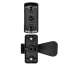 EL Lever Handle with Keyed Deadbolt - 2 Posts with Tie Down Screw, Matte Black
