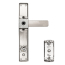 EL Lever Handle with Keyed Deadbolt - 2 Posts with Tie Down Screw, Satin Chrome