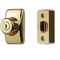 Keyed Deadbolt, Bright Brass