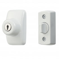 Keyed Deadbolt, White